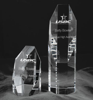 Picture of Slant Front Optic Crystal Award (6 Inches)